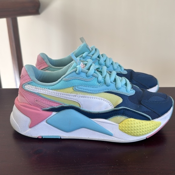 Puma RS X3 youth kids 6.5Y tennis shoes, sneakers multicolor - Picture 4 of 13